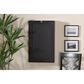 Baxton Studio Millard Wall Mount Folding Desk in Dark Brown, , large