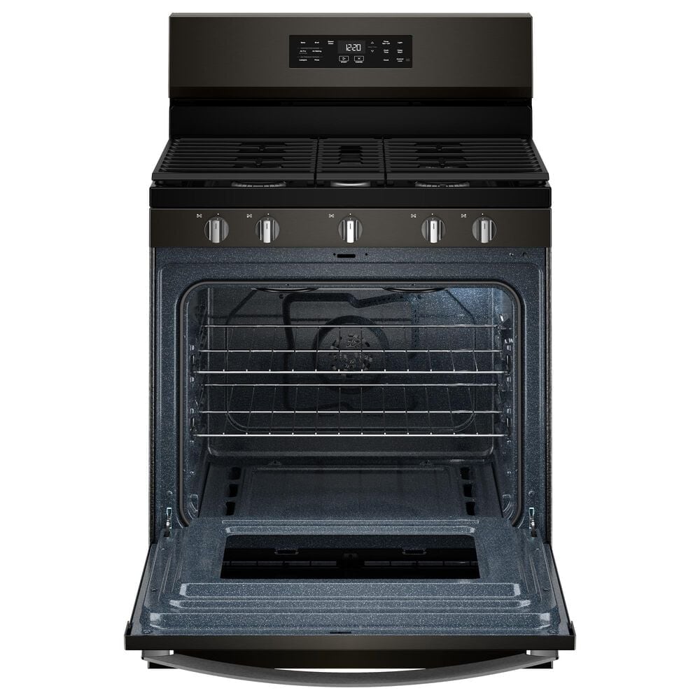 Whirlpool 5 Cu. Ft. Freestanding Gas Range in Black Stainless Steel, , large