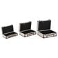 Maple and Jade 3-Piece Vintage Storage Decorative Trunk in Light Gray and Brown, , large