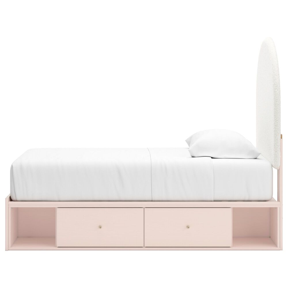 Ashley Wistenpine Twin Upholstered Panel Bed with 2 Storage Units, , large
