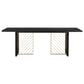 Blue River Monaco Dining Table in Black and Antique Gold - Table Only, , large