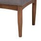 Baxton Studio Arvid Dining Bench with Gray Cushion in Walnut Brown, , large