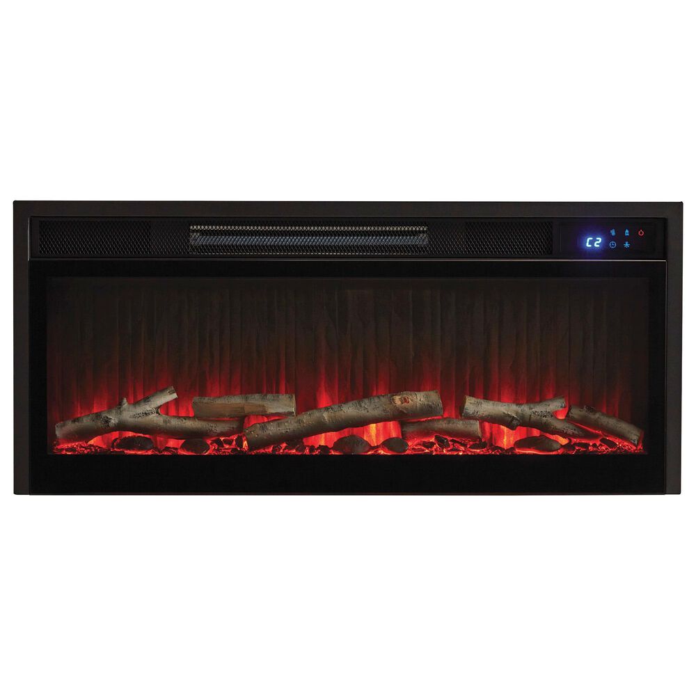 Ashley Cayboni 71&quot; Fireplace Console in Tan and Black, , large