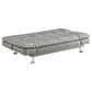 Pacific Landing Dilleston Convertible Sofa with Silver Leg in Dark Grey, , large