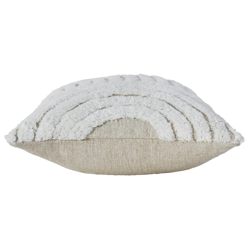 Ashley Farissen 14&quot; x 22&quot; Lumbar Throw Pillow in White and Tan, , large