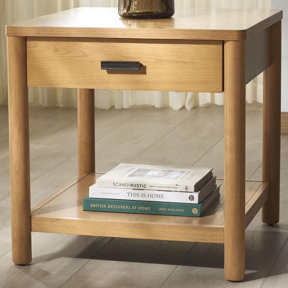 Safavieh Jaylessa 1-Drawer End Table in Natural, , large
