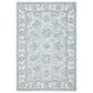 Safavieh Micro-Loop Traditional 4" x 6" Light Blue and Ivory Area Rug, , large