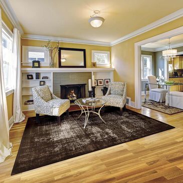 Nourison Karma KRM01 9"3" x 12"9" Latte Area Rug, , large