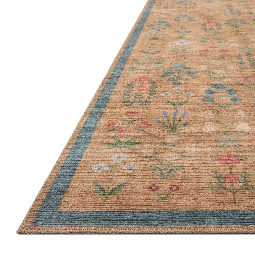 Rifle Paper Co. x Loloi Edinburgh Wheat and Multicolor 2'6" x 12' Runner, , large