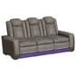 Mayberry Hill Lantana Power Motion Sofa in Rocky Grey and Brown, , large