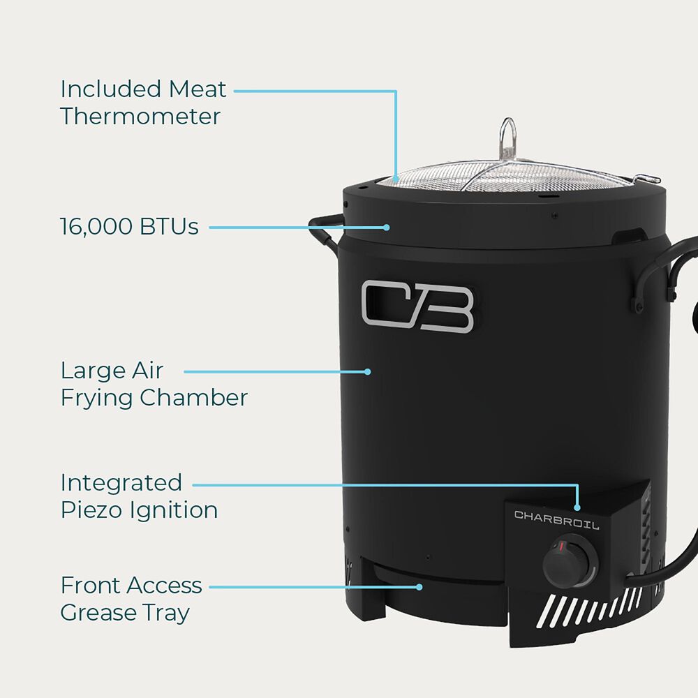 Char-Broil The Big Easy Outdoor Air Fryer in Black, , large