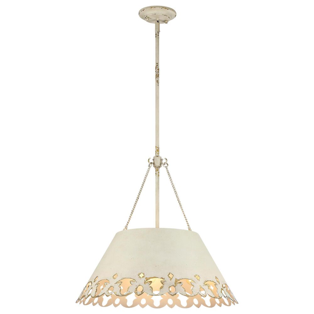 Golden Lighting Eloise 5-Light Pendant in Antique Ivory and Gold, , large