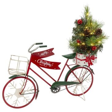 The Gerson Company 22" Holiday Bicycle Lighted Tree, , large
