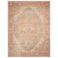 Nourison Vintage Washables Coral and Taupe 4" x 6" Area Rug, , large