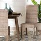 Baxton Studio Santiago Side Chair in Grey and Rustic Taupe, , large