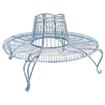 Safavieh Reslor Patio Bench in Antique Blue, , large