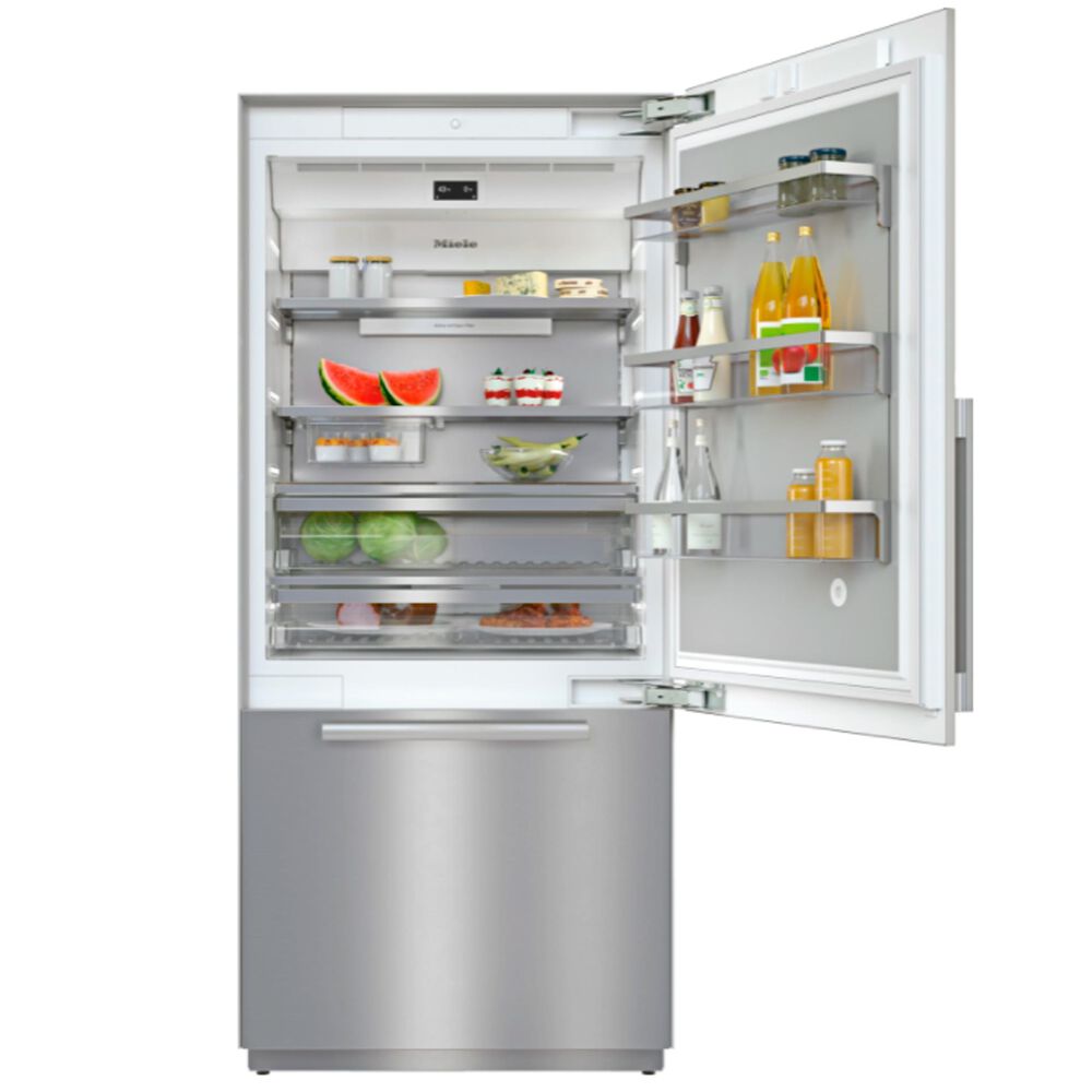 Miele 36" Bottom Mount Refrigerator with MasterCool on Right Hinge in Stainless Steel, , large