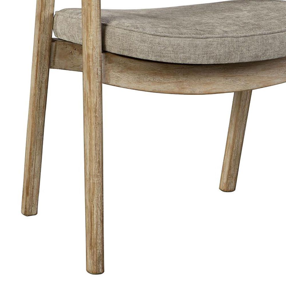 Nest Home Collections Vanessa Arm Chair in Aged White, , large