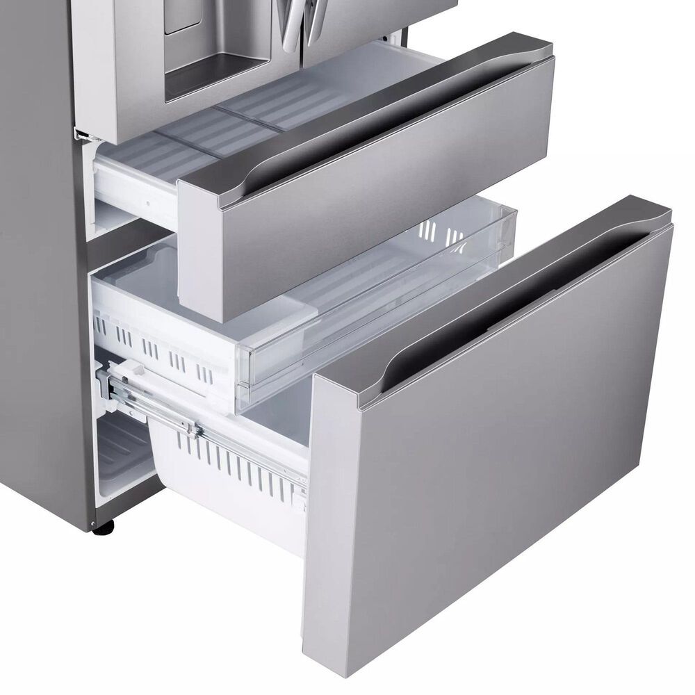 LG 24.5 Cu. Ft. 4-Door French Door Refrigerator in Stainless Steel, , large