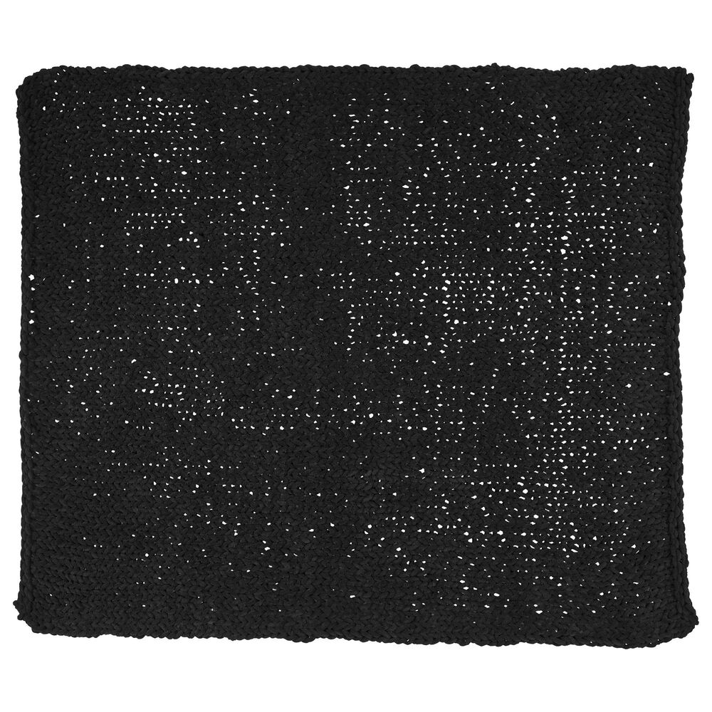 Ashley Chaddon 51&quot; x 62&quot; Throw in Black, , large