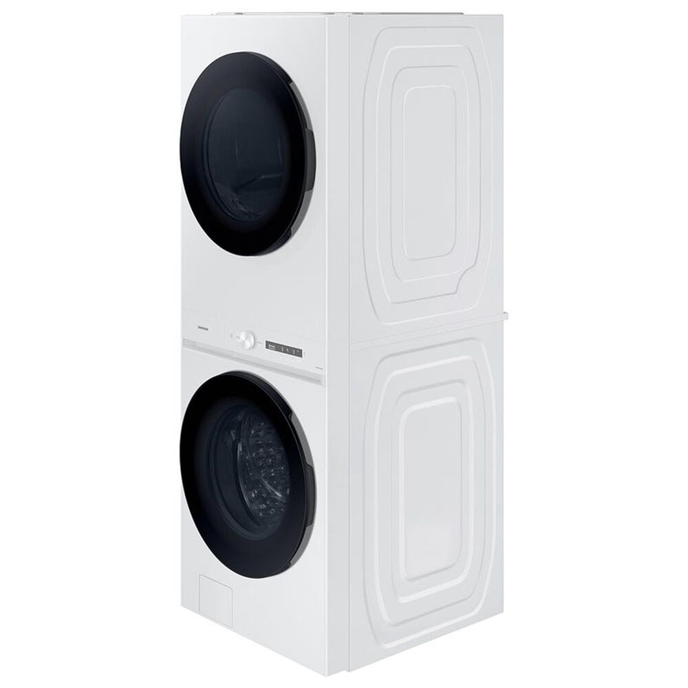 Samsung Bespoke 4.6 Cu. Ft. Washer and 7.6 Cu. Ft. Electric Dryer Stack Laundry in White, , large