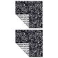 MuKitchen Vibe Dish Cloth in Black Floral and White (Set of 2), , large