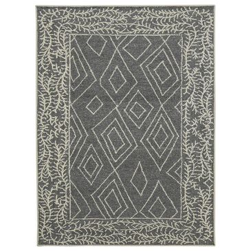 Amer Rugs Berlin 2" x 3" Dark Gray Area Rug, , large