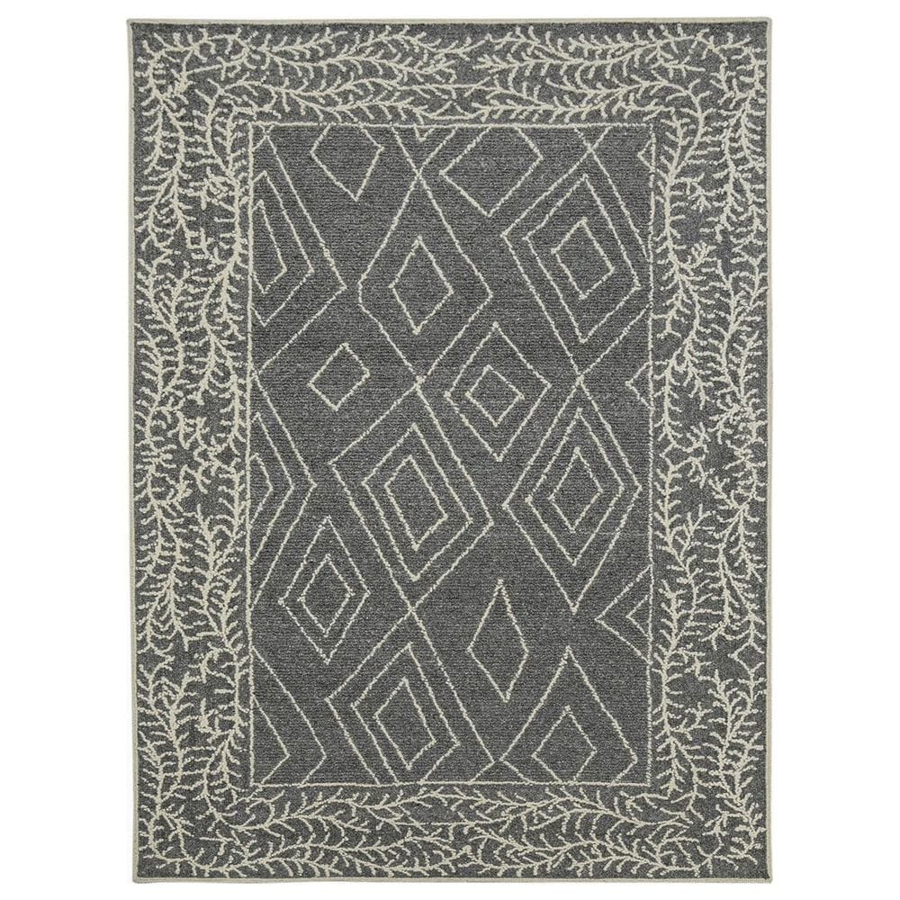 Amer Rugs Berlin 2" x 3" Dark Gray Area Rug, , large