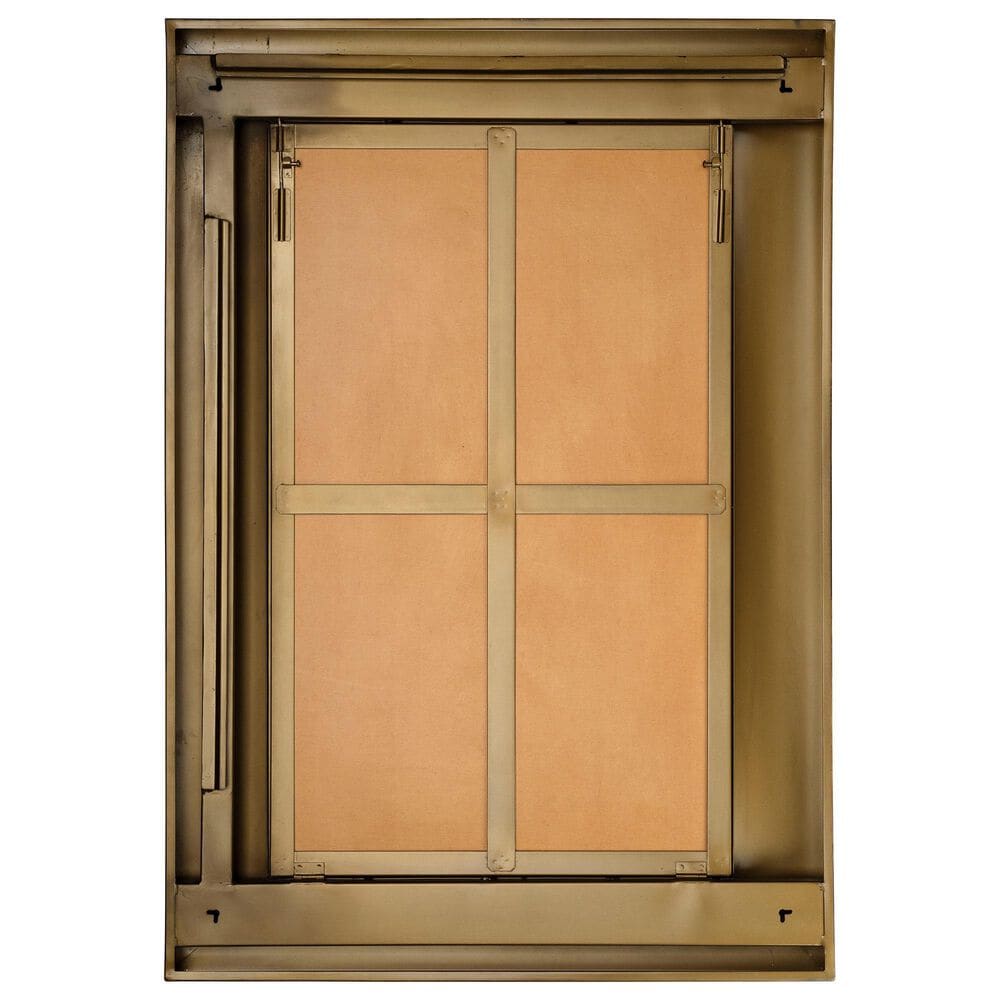 Jamie Young Elmridge Rectangular Wall Mirror in Antique Brass, , large