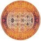 Safavieh Monaco MNC209H-5R 5" Round Orange/Multi Area Rug, , large