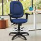 Regency Global Sourcing Comfort Series Multifunctional Swivel Computer Task Chair with Adjustable Arms and Drafting Kit in Navy Blue, , large