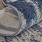 Feizy Indio 5" x 8" Beige and Blue Area Rug, , large