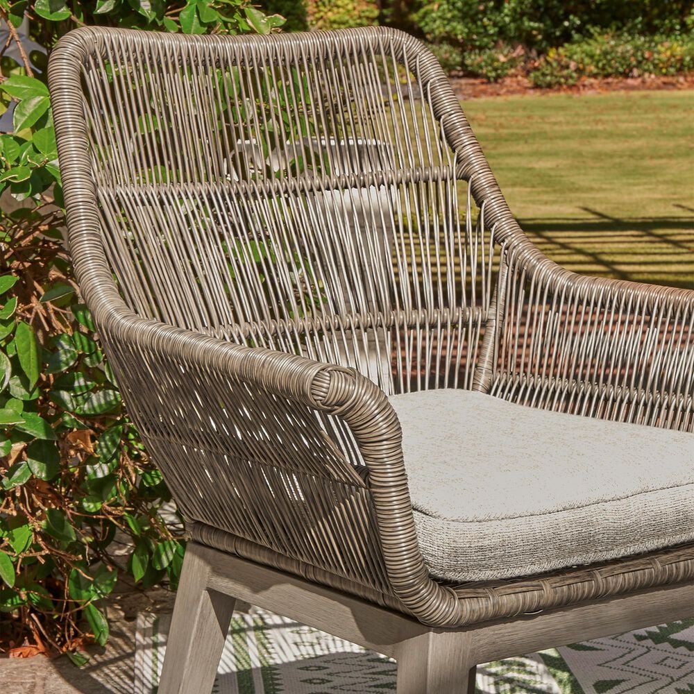 Ashley Beach Front Patio Arm Chair in Beige &#40;Set of 2&#41;, , large