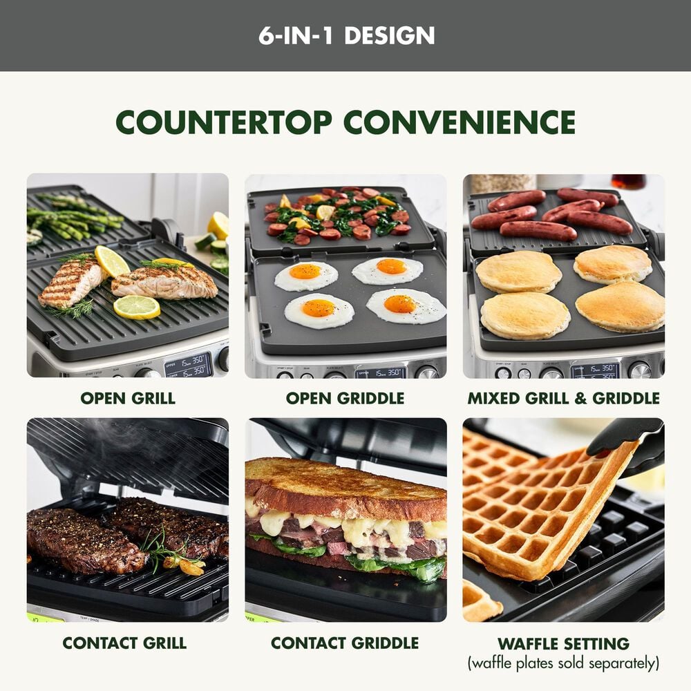 Green Pan Elite 14" Contact Grill and Griddle in Graphite, , large