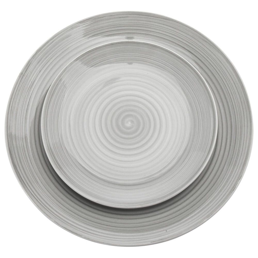 Godinger Silver Spiral 12-Piece Dinnerware Set in Grey, , large