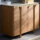 Fairfield Chair Portobello 4-Door Chest in White, Light Brown and Brushed Brass, , large