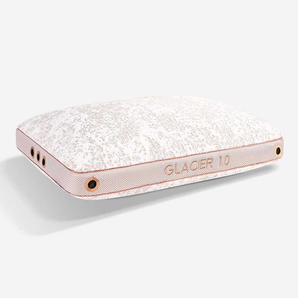 Bedgear Glacier 1.0 Performance Pillow in Snow White and Rose Gold, , large