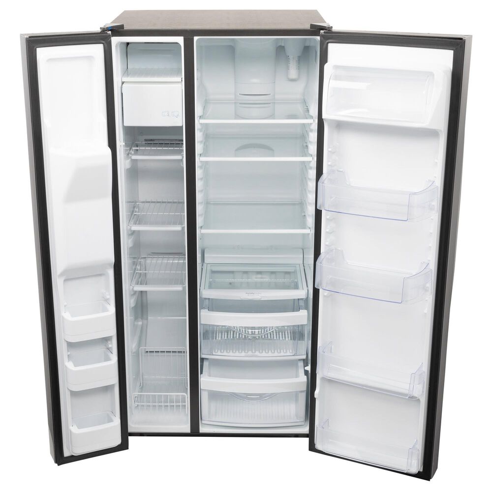 GE Appliances 23 Cu. Ft. Side by Side Refrigerator with External Dispenser in Fingerprint Resistant Stainless Steel, , large