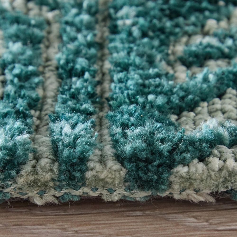 Feizy Colton Aqua 3&#39;6&quot; x 5&#39;6&quot; Area Rug, , large