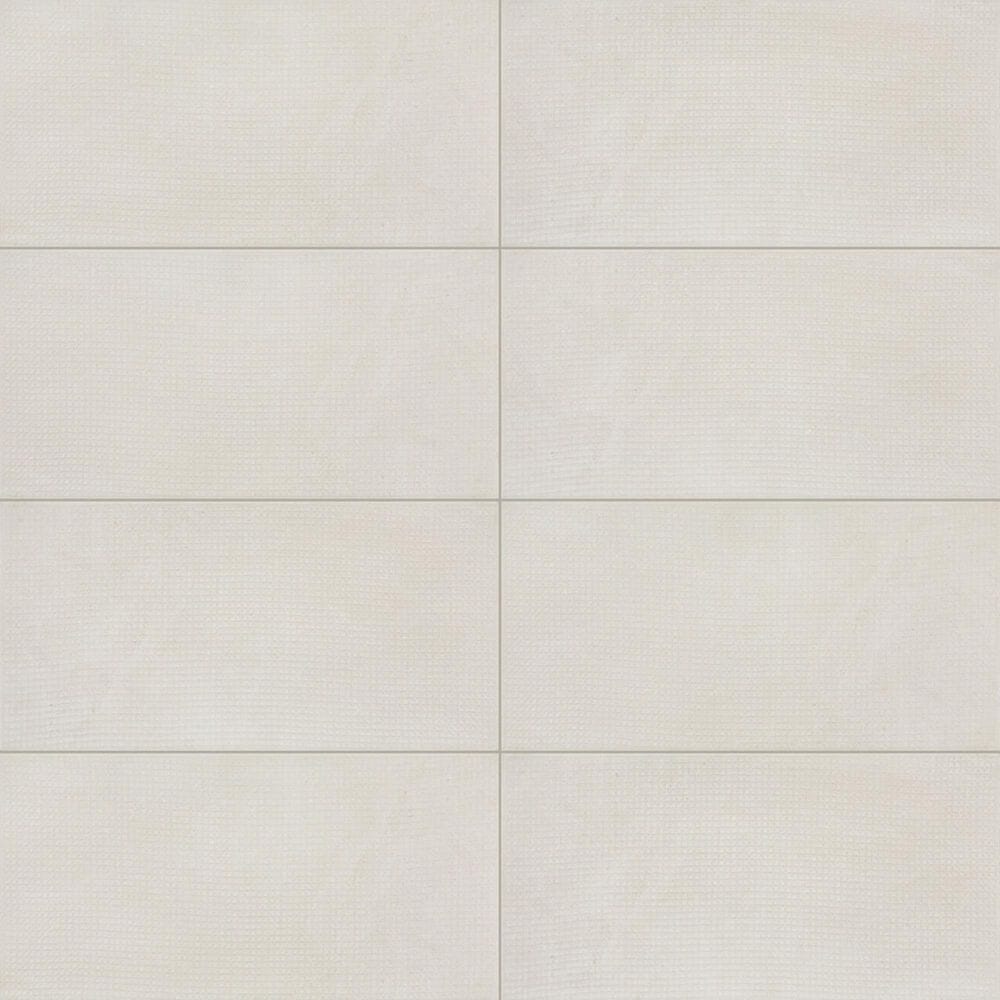 Dal-Tile Exposition Chalk 12" x 24" Woven Porcelain Tile, , large