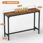 FDW 55" Bar Height Pub Table in Brown and Black, , large