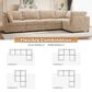 HOMLUX 5-Piece Mod Sectional with Chaise in Beige, , large