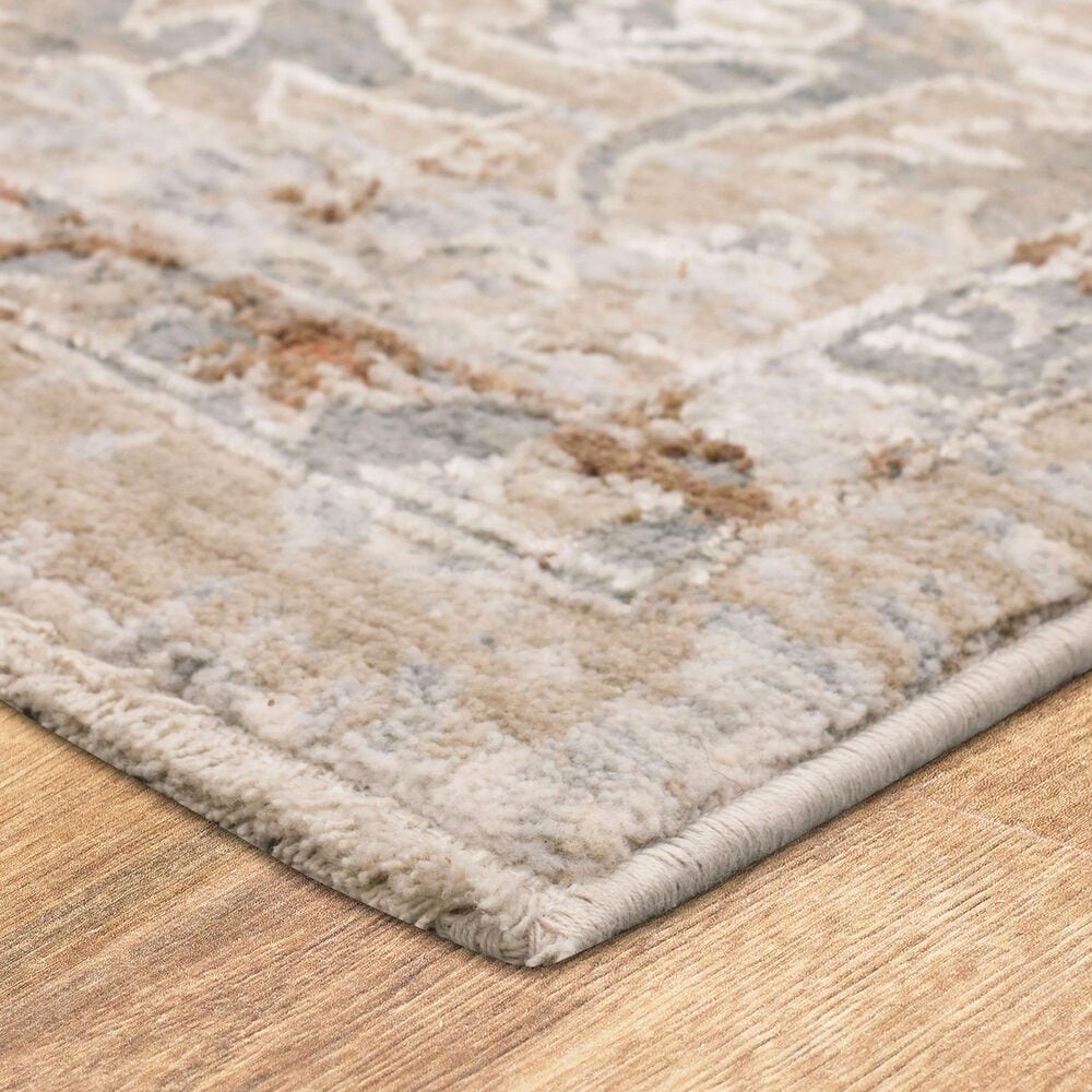 Karastan Solitude Via Salaria 6&#39;7&quot; x 9&#39;6&quot; Cream Beige Area Rug, , large