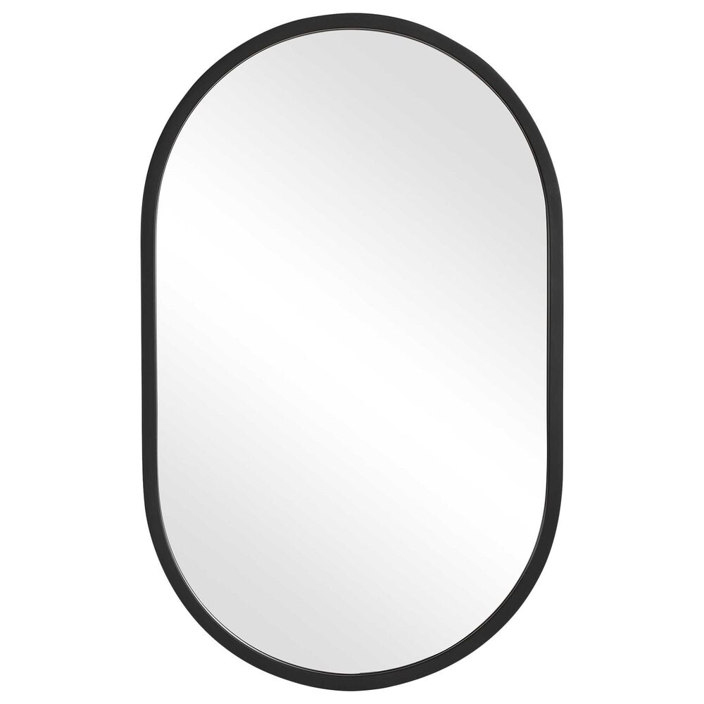 Salt & Light 32" x 20" Wall Mirror in Matte Black, , large