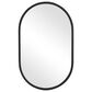 Salt & Light 32" x 20" Wall Mirror in Matte Black, , large