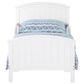 Foundations Worldwide Hampton Toddler Bed with Rails in Matte White, , large