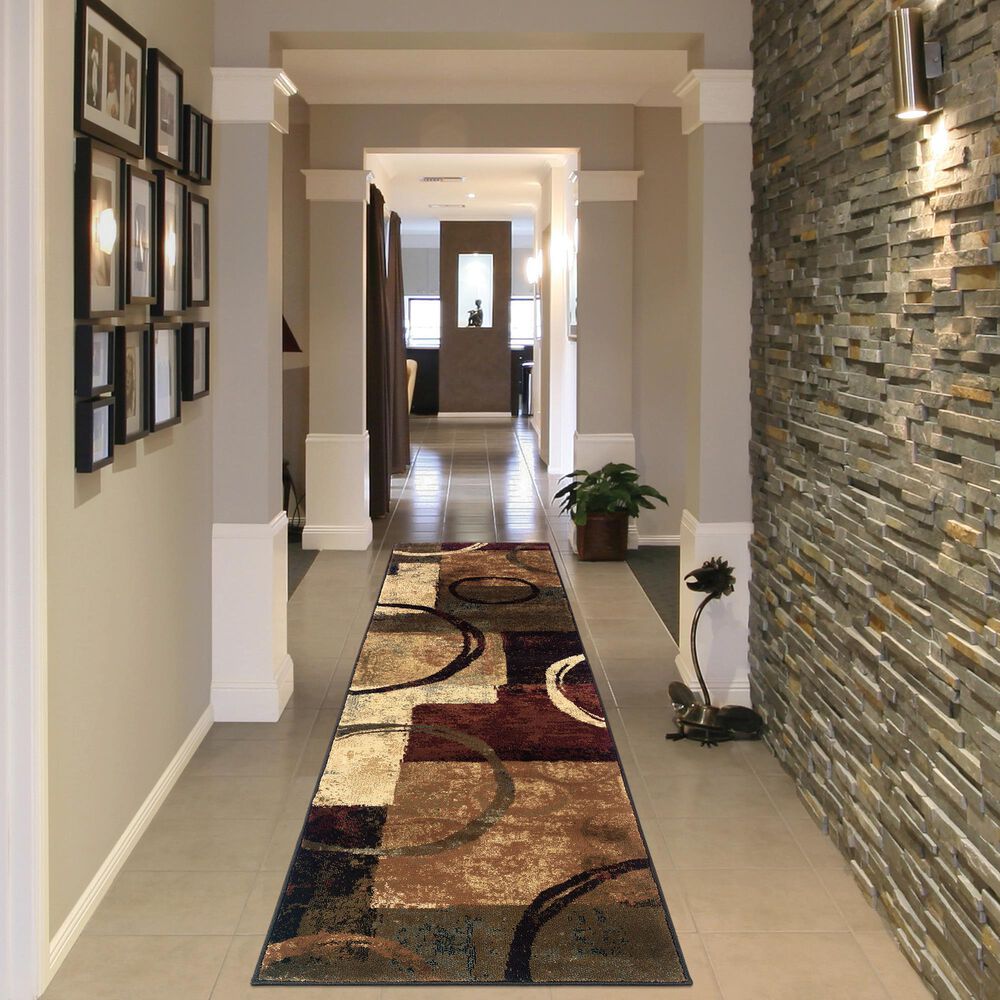 Oriental Weavers Hudson 2544B 1&#39;10&quot; x 7&#39;6&quot; Multi-Colored Runner, , large