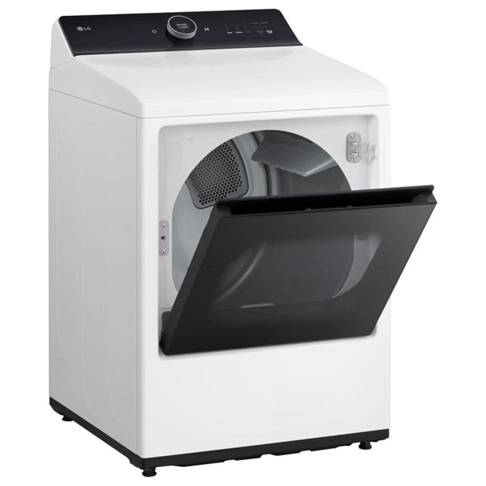 LG 5.5 Cu. Ft. Smart Top Load Washer and 7.3 Cu. Ft. Electric Dryer Laundry Pair in White, , large