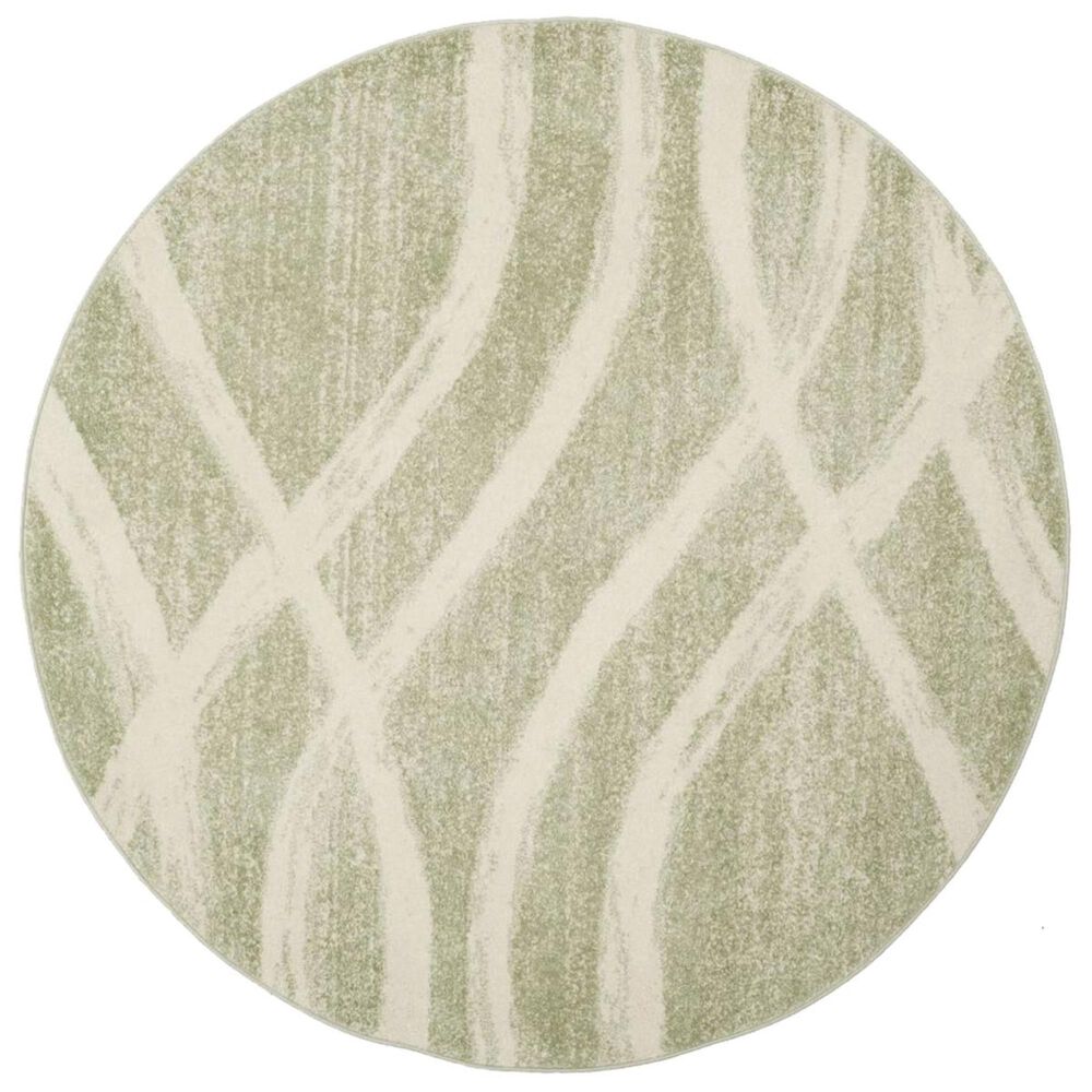 Safavieh Adirondack ADR125X 6&#39; Round Sage and Cream Area Rug, , large