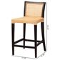 Baxton Studio Lingga Counter Stool in Dark Brown, , large